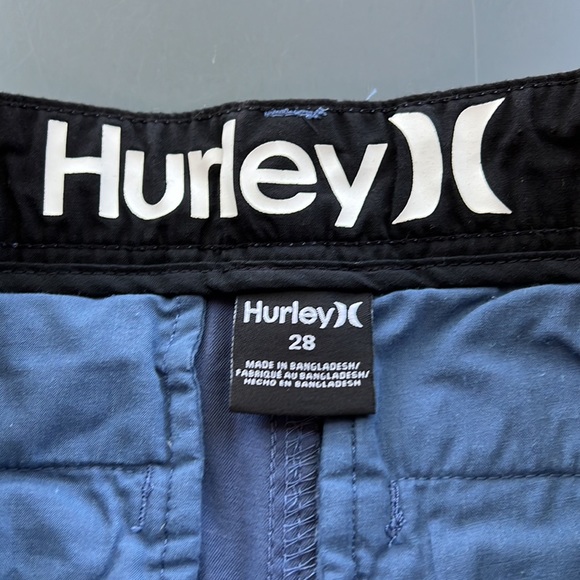 Mens Hurley Blue khaki shorts - Picture 3 of 3